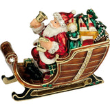 Arora Design Craycombe Santa's Sleigh With Bells Trinket Box