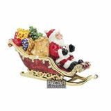 Arora Design Craycombe Sleigh with Presents and Santa Trinket Box