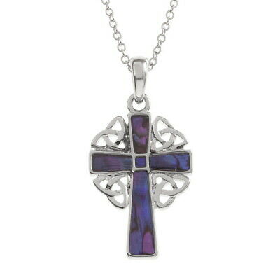 TIDE FASHION JEWELLERY - Celtic Cross Pendant - Purple