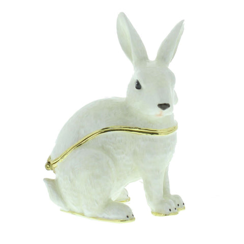 Juliana: Trinket Box: Treasured Trinkets: White Rabbit Sitting