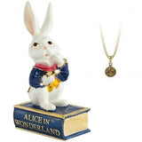 Arora Design Trinket Box Hidden Treasures Alice In Wonderland White Rabbit