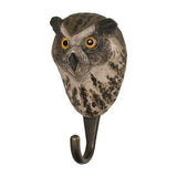 Wildlife Garden Hook. Hand Carved Eagle Owl