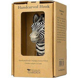 Wildlife Garden: Hook Hand Carved Zebra