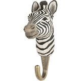 Wildlife Garden: Hook Hand Carved Zebra