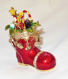 Christmas Boot Trinket Box