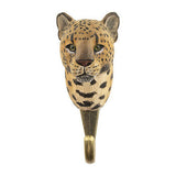 Wildlife Garden Hook Hand Carved Leopard
